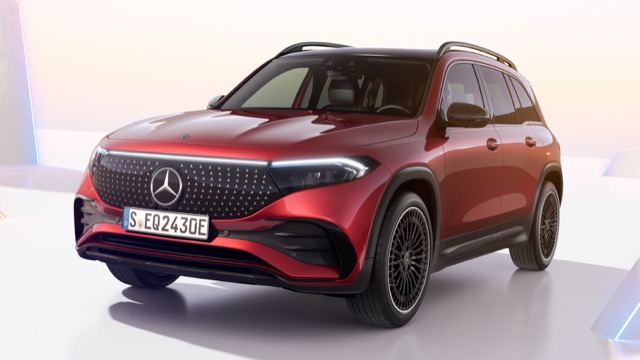 Side profile of Mercedes EQB-Class suv