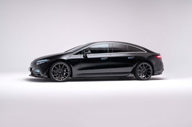 Rear view of Mercedes EQS (V297) 2021