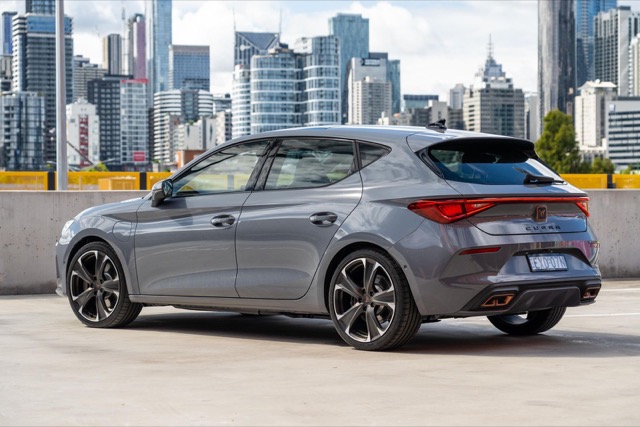 Rear view of CUPRA Leon 2024