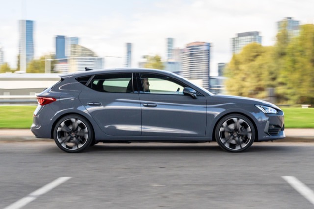 Rear view of CUPRA Leon 2024