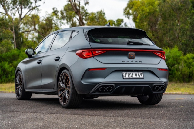 Rear view of CUPRA Leon 2024