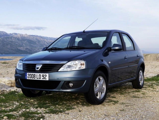 Side profile of Dacia Logan sedan