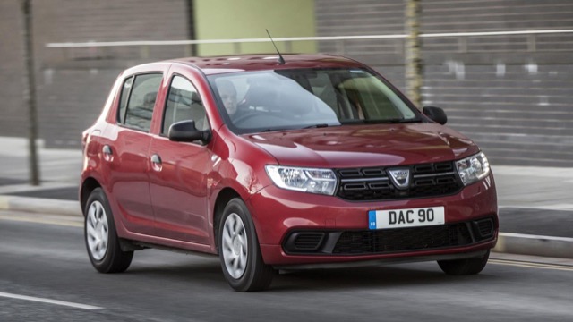 Rear view of Dacia Sandero 2016