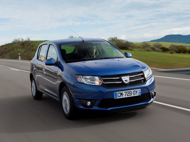 Rear view of Dacia Sandero 2012
