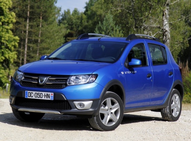 Rear view of Dacia Sandero 2012
