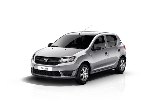 Rear view of Dacia Sandero 2012