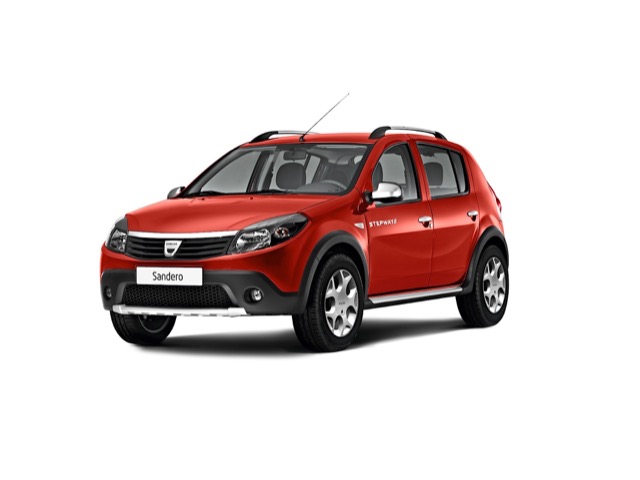 Rear view of Dacia Sandero 2012
