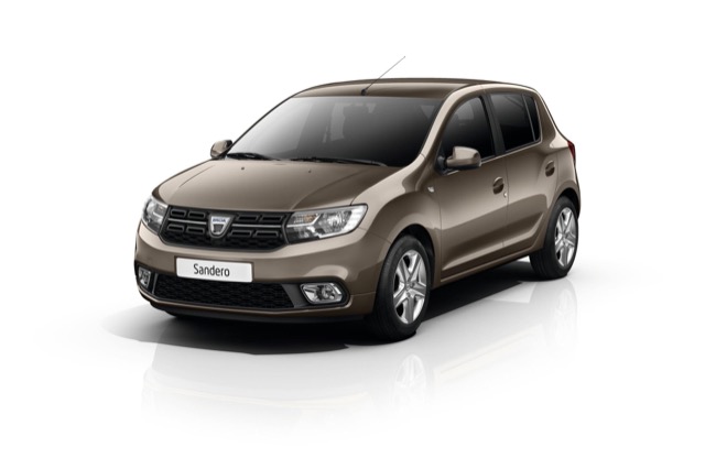 Rear view of Dacia Sandero 2012