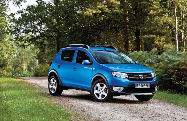 Rear view of Dacia Sandero 2012