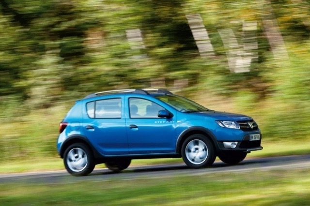 Rear view of Dacia Sandero 2012