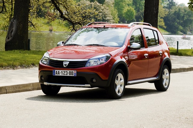 Rear view of Dacia Sandero 2012