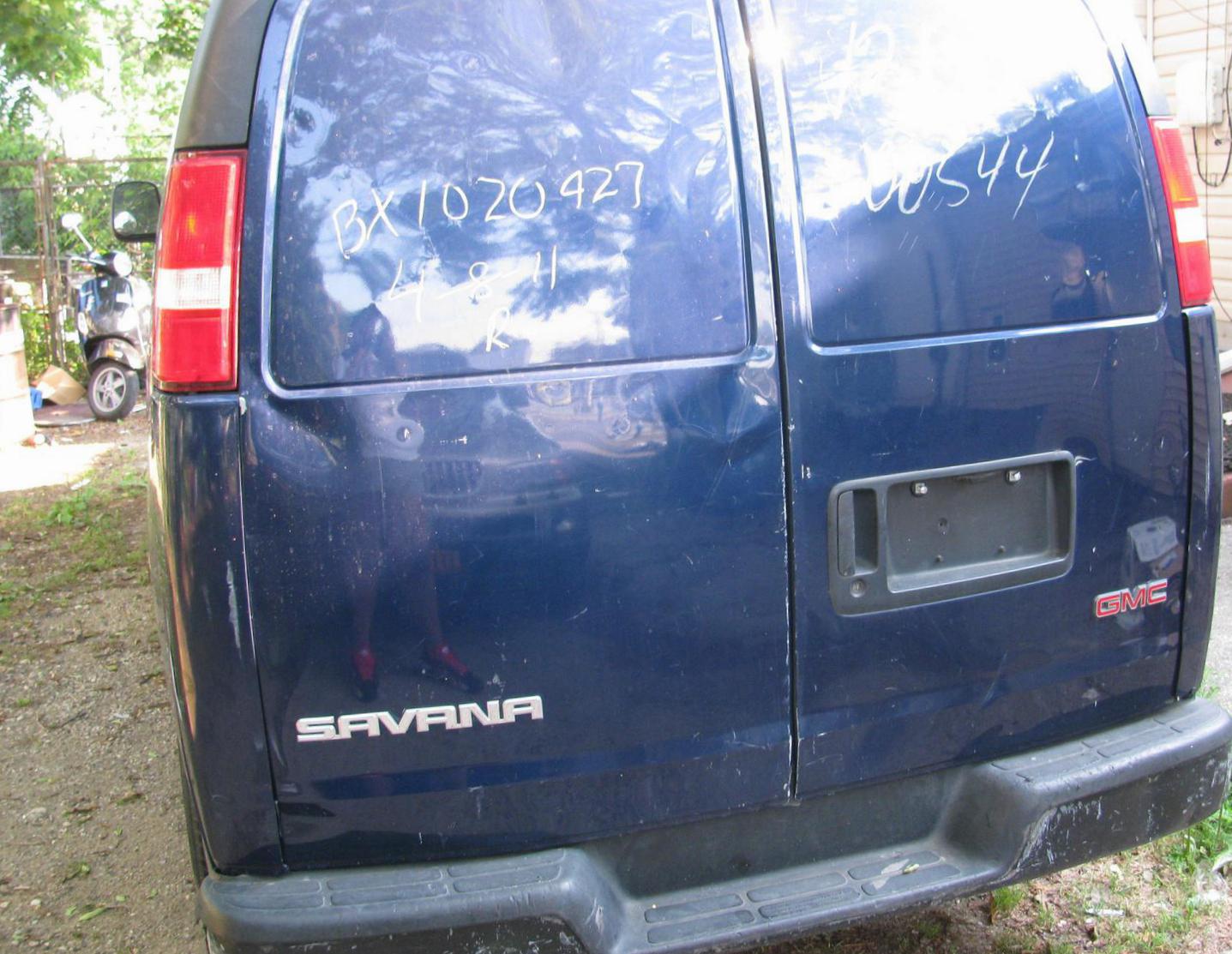 Cargo space of GMC Savana Cargo van