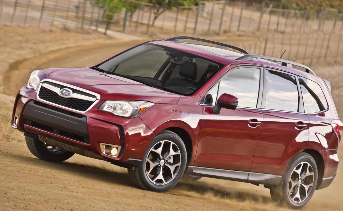 Rear view of Subaru Outback 2014