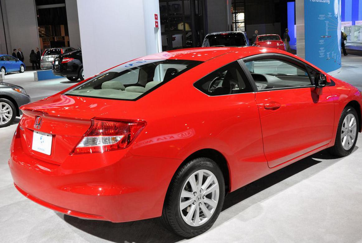 Rear view of Honda Civic Coupe 2013
