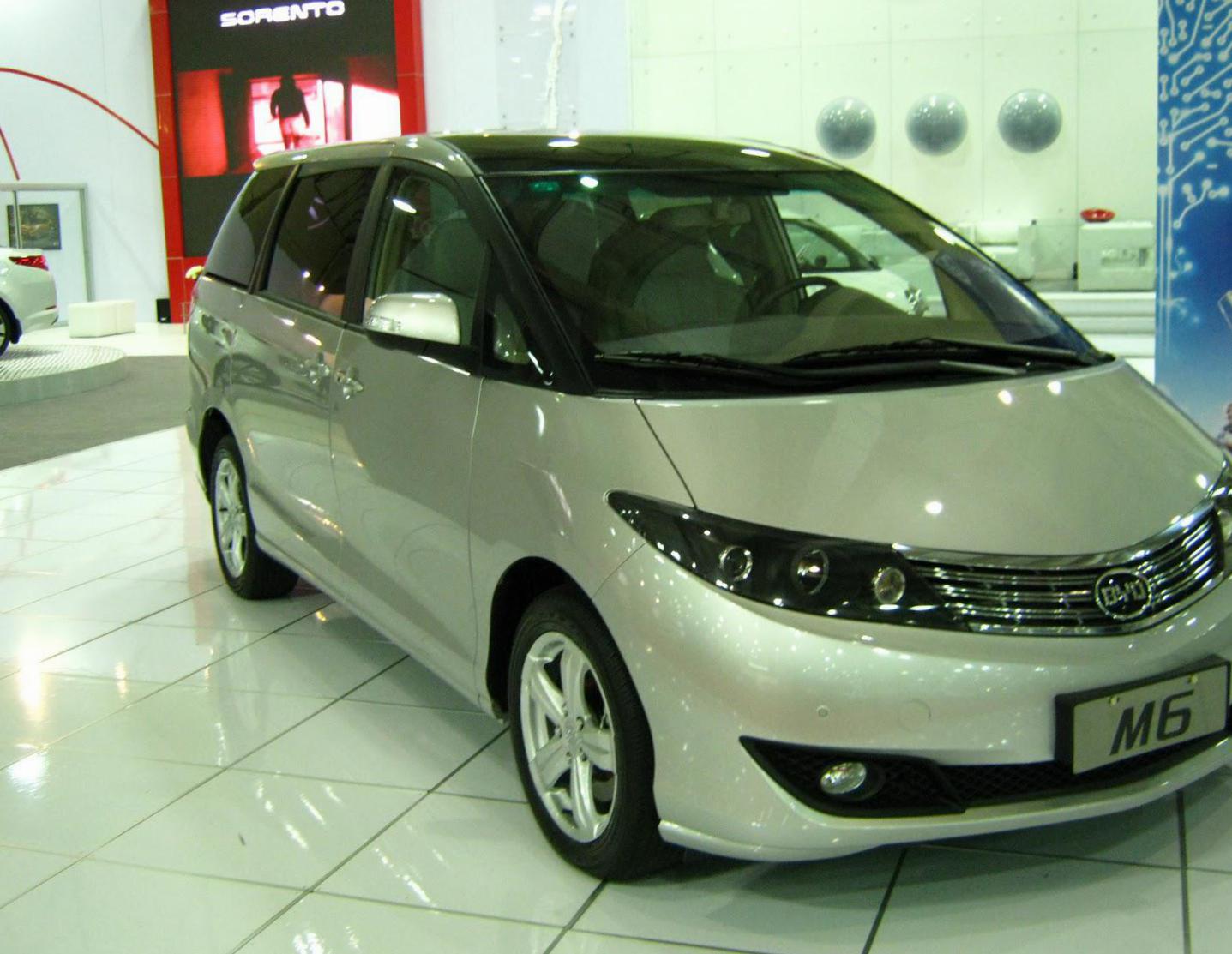 M6 BYD Specifications 2014